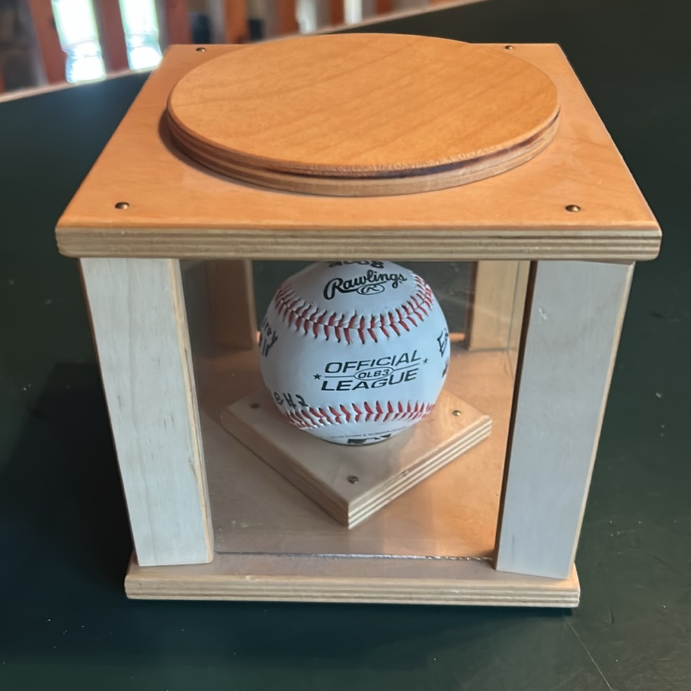 Wood Baseball Full Display Case